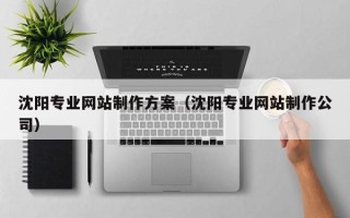 江山沈阳专业网站制作方案（沈阳专业网站制作公司）